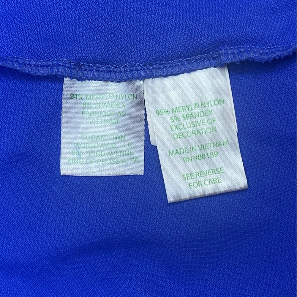 Lilly Pulitzer Upf 50+ Luxletic Martina Polo Top Royal Blue Size L - Picture 6 of 7